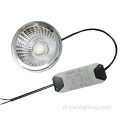 Encastré 15W Aluminium anti-remorque Downlight